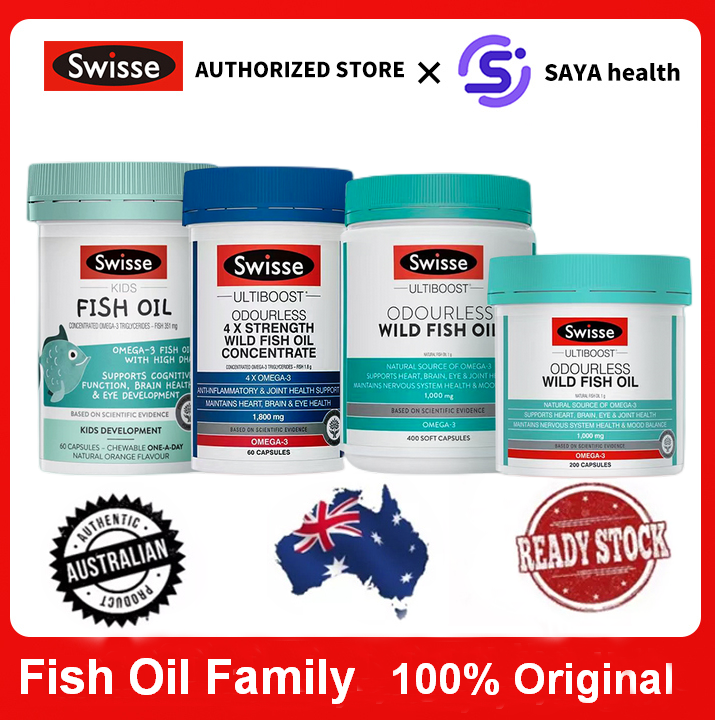 Swisse Ultiboost Odourless High Strength Wild Fish Oil 1500mg