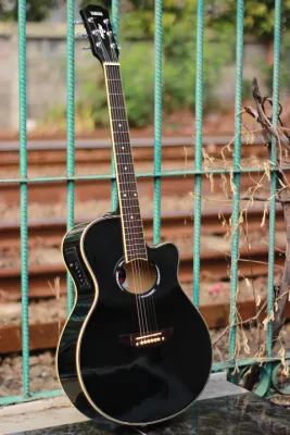 Gitar Elektrik Y*maha APX 500ii Premium Hitam Equalizer 7545 Bonus Tas dan Senar