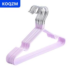 [COD] KOQZM Móc áo dày hộ gia đình traceless đơn giản móc áo kim loại người lớn trẻ em với không trượt notch móc áo