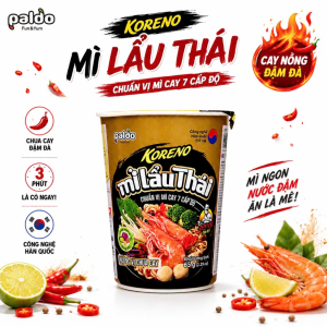 Mì lẩu Thái Koreno hương vị chua cay ly 65g