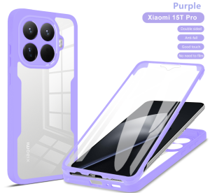 360 Double Sided Full Protection Cases For Xiaomi 15T Pro 5G with Screen Protector Cover For Mi 15T Mi15T Pro 15TPro