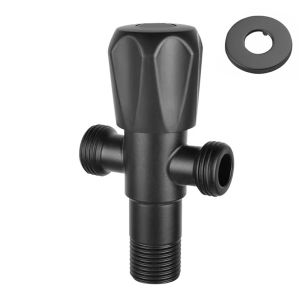 SUS304 Two Way Angle Valve 1/2" Angle Valve Multi-function Stainless Faucet for with Faucet Toilet