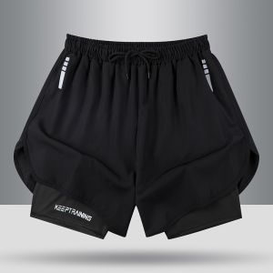 Fancy Mens Shorts Plus Size Quick-Drying Breathable High-Elastic Sports Shorts Size M-3XL