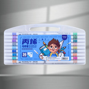 80pcs Acrylic Paint Markers Set Waterproof Stone Quick Drying DIY Drawing Scrawl Pen Markers Childrens Day Gift