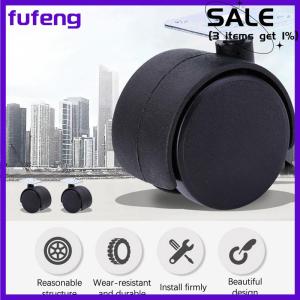 fufeng 1 cặp 1inch phổ bánh xe xoay Caster con lăn bánh xe đồ nội thất ghế văn phòng Caster với phanh cho hành lý phụ kiện