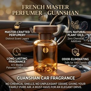 French Master Perfumer Mountain View Car Fragrance Multifunction Car Perfume Air Freshener Odor Care Scent Diffuser Decorative Car Ornament Interior Accessory