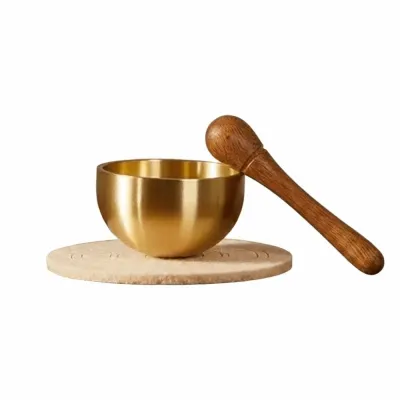 BLESSFUL Stress Relief Mini Singing Bowl Healing Portable Tibetan Singing Bowl Unique Gift Therapeutic Use Sound Bowl Meditation Practice