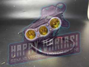 LAMPU TEMBAK SOROT LASER GUN LED D2 OWL MINI 20WATT 2 WARNA PUTIH KUNING UNTUK MOBIL DAN MOTOR