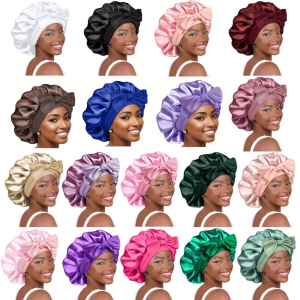 Fashion Bonnet Sleep Headwrap Tie Hair Wrap for Curly Hair Soft Night Headwrap Tie Sleep Head Wrap Sleeping Bonnets