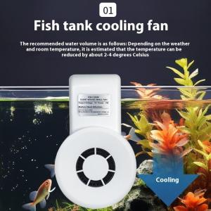 Ginca Mini Aquarium Cooling Fans Aquarium Fish Tank Aquatic Pet Cooling Fan System USB Adjustable Wind Speed Cooler Fish Tank Supplies