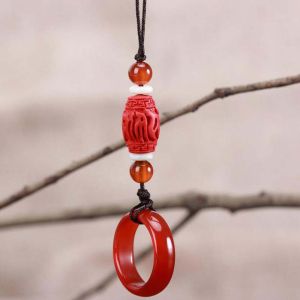 DOUBLEL Hand Wrist Gift for Women Key Agate Chain Anti Lost Strap Keychain Hanging Cord Hang Rope Mobile Phone Strap Cell Phone Lanyard Mobile Phone Lanyard Ring Buckle