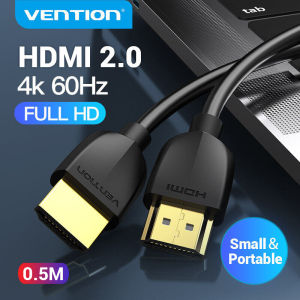 Vention HDMI Cable 4K Ultra Slim HDMI 2.0 Extender Male to Male High Speed HDMI Adapter for TV Laptop PS3/4 Pro Nintendo Projector Cable HDMI