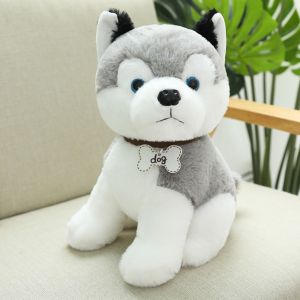 LABAICAI Chihuahua Dog Plush Toys Bulldog Husky Simulation Dog Stuffed Toys Pet Toy Kawaii Puppy Dog Doll For Children