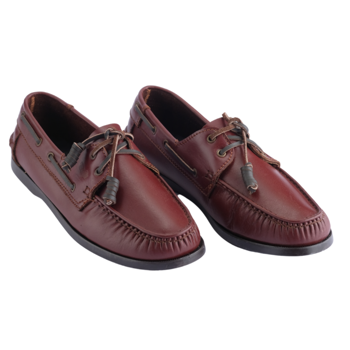 Topsider Boat Shoes Men Yankee His Maroon PU 2021 100