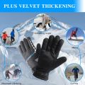 Mùa đông lạnh nam Găng tay giữ ấm chạy xe đạp trượt tuyết đi bộ đường dài chống nước thể thao ngoài trời chống gió găng tay sang trọng ấm chống trượt. 