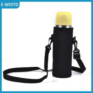 【E-WOITD】 1x Neoprene Water Bottle Carrier Insulated Cup Cover Bag Holder Pouch with Strap