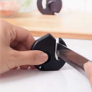 UNQIN Portable Sharpener ABS Mini Sharpening Stone Kitchen Accessories Pocket Keychain Whetstone Kitchen
