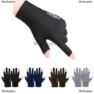 [COD] Modingdue Summer Gloves Men Ice Silk Sun Proction Driving Glove Fishing Gloves Breathable Cycling Hiking Glove