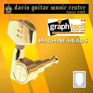 Graphtech PRN-2411-G0 Gold Machine Head 3+3 set (6pcs)