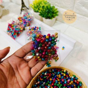 กระดิ่ง กระพรวน ขนาด 8 มิล คละสี 100 ลูก - 3700 ลูก