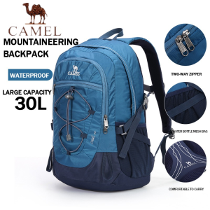 CAMEL 30L Hiking Backpacks Outdoor Waterproof Trekking Bag for Men Multifunctional Sports Travel Rucksack Women Backpack