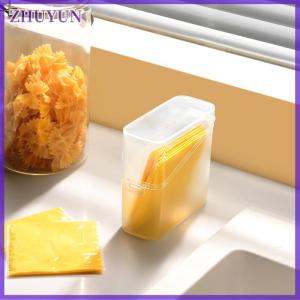 ZHUYUN Cheese Keeper Case Airtight Food Storage Container With Lid Large Capacity Slice Cheese Holder Frige Odor Transparent Organizer