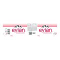Evian Natural Mineral Water 12 x 1.5L Case. 