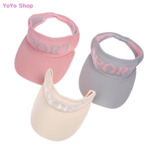 💕 YoYo Shop 💕 Summer Sun Hats Men Women Adjustable UV Protection Top Empty Hats Solid Tennis Golf Running Sunscreen Baseball Cap