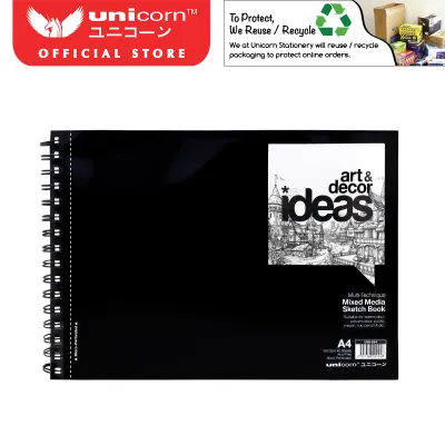 Unicorn Stationery A4 165gsm 40 Sheet Art & Decor Sketchbook USB-924