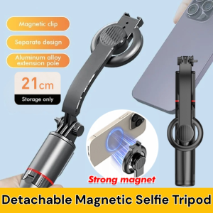 Detachable Magnetic Selfie Tripod 360° Rotation Phone Camera Holder Mount Extendable Bluetooth Selfie Stick with Remote Control