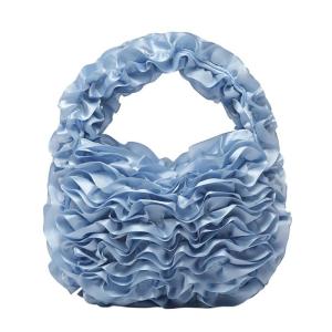 Delicate Ruffled Top Handle Bag Compact Design Handbag Evening Occasion Daily Essential For Work And Outdoor Activities