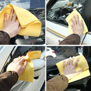 Japan PVA Quick Dry Super Absorbent Clean Cloth chamois towel 43cm X 32cm  for car washing dry hair pet bath