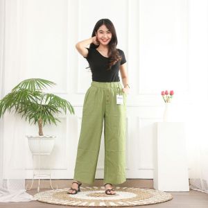 KULOT HIGHWAIST LAURA LINEN PREMIUM KEKINIAN BEST SELLER TERMURAH // BISA COD