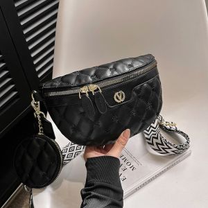 IELGY Womens Messenger Bag Casual All-Match One-Shoulder Wide Shoulder Strap Chest Bag Waist Bag