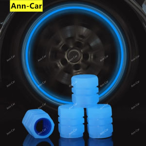 【Ann-Car】1PC Universal Fluorescent tires Air Cap Stem Valve  Luminous Valve Cap  Car & Motorcycle & Bicycle Wheel Tire Valve Cap