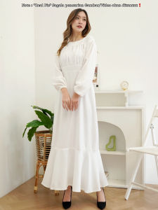 RED Dress Korean Look 2022/Long Dress Mermaid/Fashion Wanita Muslim Kekinian/Hyejin Dress/Party Dress Merah Elegant