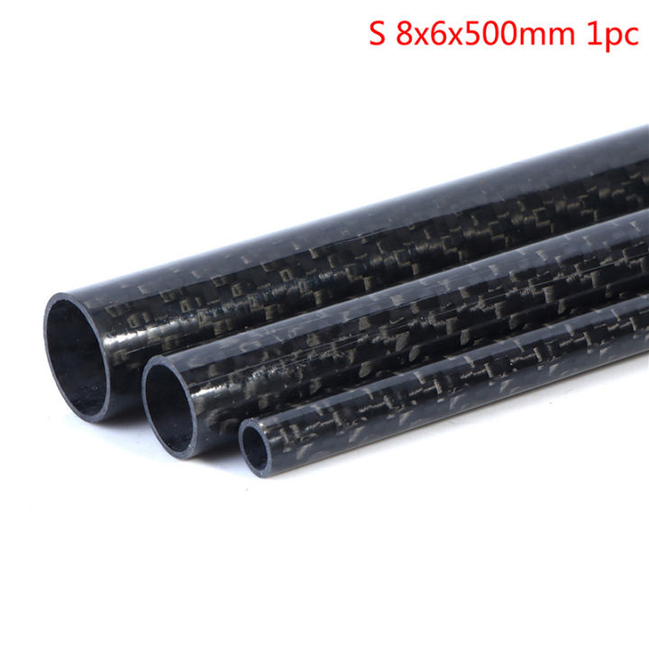 4pcs Carbon Fiber Rods For RC Airplane Matte Pole Diameter 4mm 5mm 6mm 7mm 8mm 1