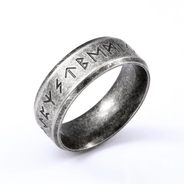 [Gnker] Beier Nhẫn Nam Rune Bùa Hộ Mệnh Viking Odin Norse Bằng Thép ...