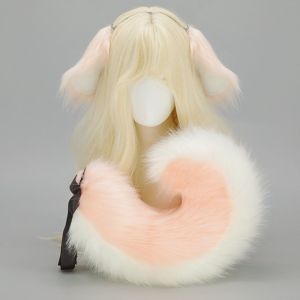 TEWUB Furry Cosplay Props Halloween Rabbit Plush Animal Tail Fashion Cartoon Cute Animal Ears Headband Halloween Party