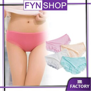 Fynshop UW33 Celana Dalam Wanita Motif Renda Undies Polyster / CD wanita Import Renda Termurah