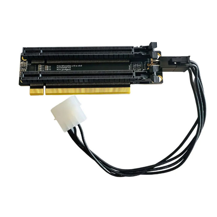 [3C MOKER]PCIE 4.0 x16 1 to 2 Expansion Card Gen4 Split Card PCIeBifurcation 16X to x8x8