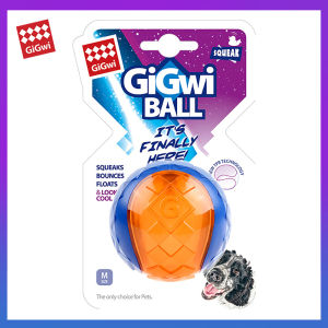 GIGWI สัตว์เลี้ยงของเล่น G-ลูกบอล S / M / L Series โปร่งใส Interactive สำหรับเล่นสุนัข ถูกพร้อมสำหรับการที่กัดสำหรับสุนัขความต้านทานความยืดหยุ่นของเล่นสุนัข