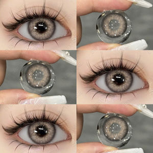 YUCCA 2pcs brown color contact lenses 14.2mm contact lens makeup yearly use