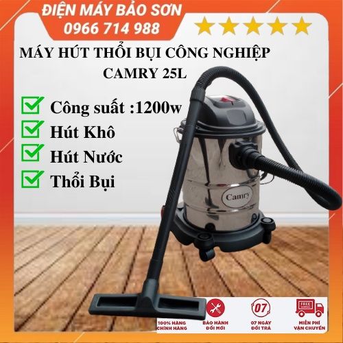 Máy Hút Thổi Bụi Gia Đình Công Nghiệp Camry Dung Tích 25L Công Suất ...