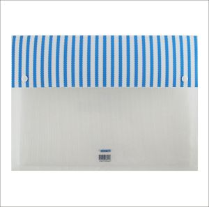 Carry File 3 CM TOMEX F4 (Folio) Map Dokumen 2 Kancing Carry File Box Motif STRIPE