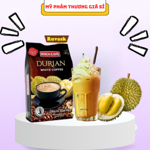 Cafe Sầu riêng mẫu mới_ RockCafe Hộp 30 gói