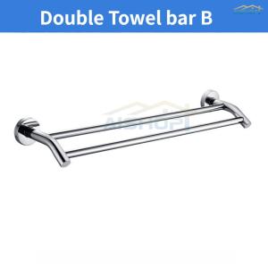 [SG Seller]304 Stainless Steel Bathroom Towel Shelf Foldable T-Shape Bath Towel Shelf Polished/Matte Black Towel Rack