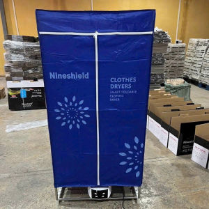 Tủ sấy quần áo Nineshield sấy khô lên đến 15kg quần áo công suất 1300W - Bảo hành 12 tháng - Tặng kèm điều khiển