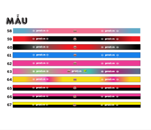 Miếng dán viền vợt Pickleball proton - chất liệu 3 lớp - trang trí bảo vệ viền vợt 14mm+16mm