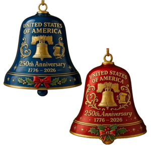 Lịch sử 250 năm kỷ niệm chuông kiểu dáng độ bền sắt xây dựng đơn giản gắn cho tường vườn hiên